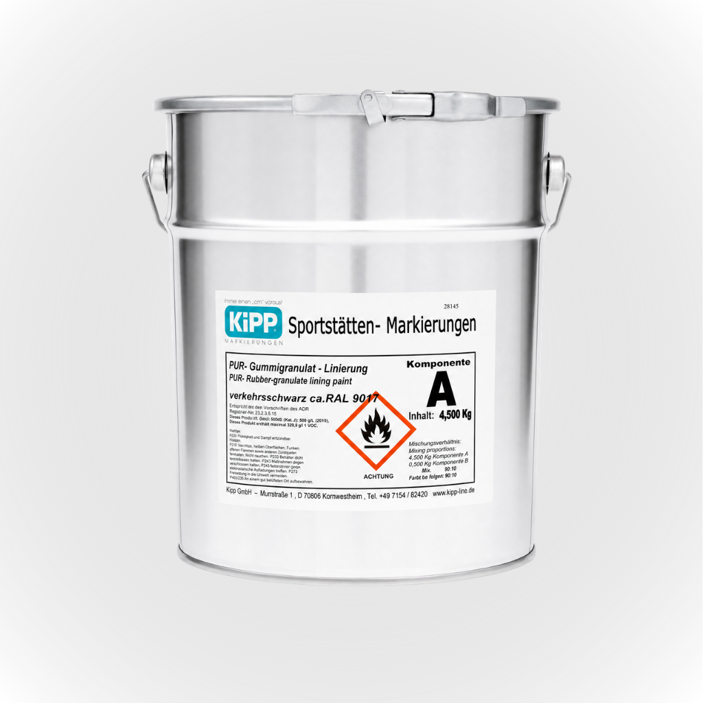 KIPP 2K PUR-Outdoor Gummigranulat-Linierungsfarbe inkl. Härter (5 kg) – Bild 4