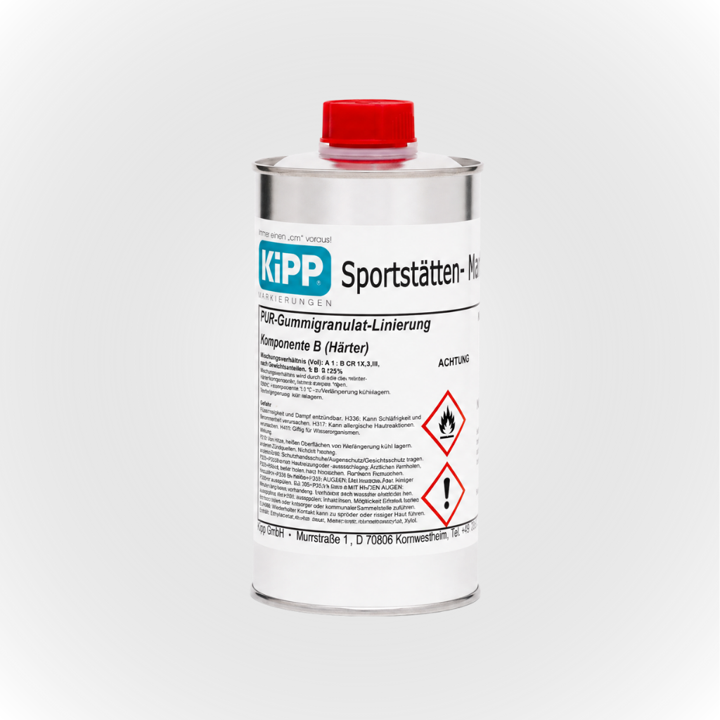 KIPP 2K PUR-Outdoor Gummigranulat-Linierungsfarbe inkl. Härter (5 kg) – Bild 5